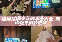 深圳龙华9598水会，全面解析龙华地区的水疗按摩服务